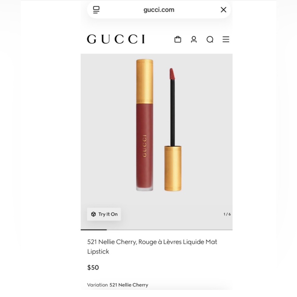 $50 Retail NIB Gucci Liquid Matte Lip Colour Transfer Proof - Picture 7 of 8